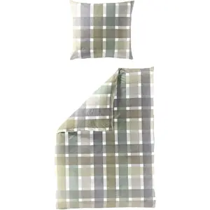 Постельное белье BIERBAUM «4080», хлопчатобумажная ткань, 100% хлопок, без глажки, зеленый