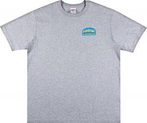 Футболка Supreme Chrome Tee 'Heather Grey', серый