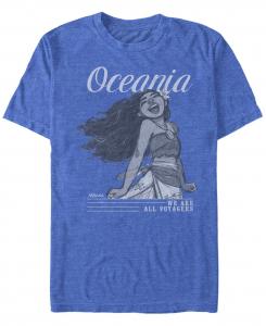 Мужская футболка disney с рисунком моаны "океания, мы все путешественники", футболка с коротким рукавом Fifth Sun, мульти