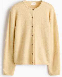 Кардиган H&M Loose-Fit, светло-желтый