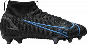 Бутсы Nike Mercurial Superfly 8 Academy MG GS 'Black Photo Blue', черный