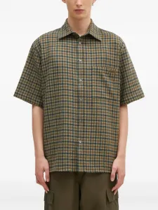 Клетчатая рубашка с короткими рукавами Darkpark, зеленый