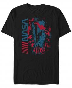 Мужская футболка с коротким рукавом nasa rocket launch Fifth Sun, черный