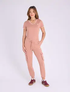 Футболка U.S. Polo Assn Double Band V-neck, бежевый