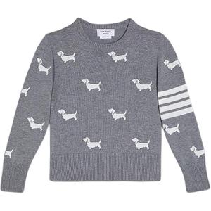 THOM BROWNE Свитер Hector SS25 светло-серый для детей 3-7 лет