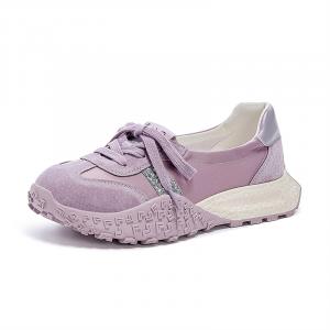 JOSINY Повседневные туфли женские, низкие, серебристо-серые/бежево-красные/светло-фиолетовые