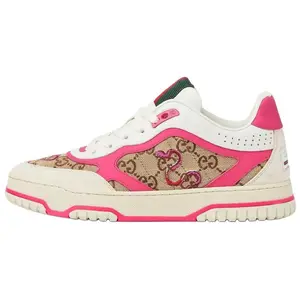 GUCCI Re Web Low top скейтборд обувь женские beige brown