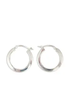 Серьги-кольца MM6 Maison Margiela, серебряный