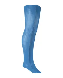 Комплект из 2 колготок Basix в рубчик Punto Blanco, цвет Azul Índigo