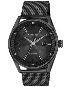 Мужские часы Drive From Citizen Eco-Drive с черным браслетом из нержавеющей стали, 42 мм