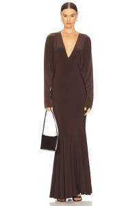Вечернее платье X revolve с дольманом, chocolate