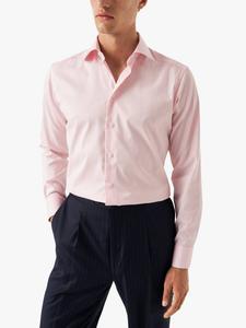 Хлопковая рубашка Slim Fit из твила Eton, Pink