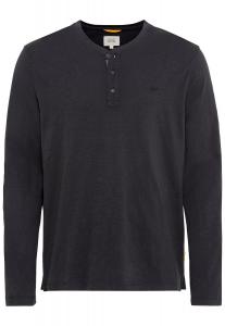 Лонгслив Camel Active Henleyshirt aus nachhaltigem Organic Cotton, темно серый