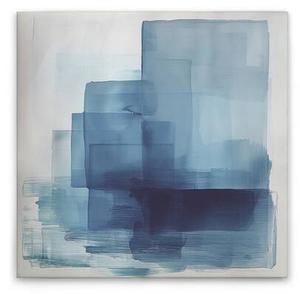 Картина на холсте A.S. Création Block Print 2 цвет weissblau