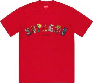 Футболка Supreme City Arc Tee 'Red', красный