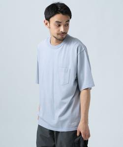 Футболка с карманом и эффектом выцветания BAYFLOW, синий