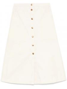 Юбка миди на пуговицах Moncler, нейтральный