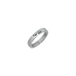 Обручальное кольцо Chaumet из белого золота с бриллиантами