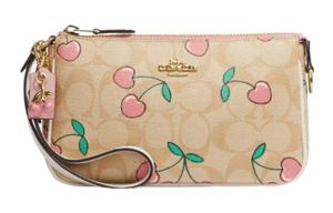 COACH Nolita искусственная кожа сумка на запястье клатч маленькая женская khaki