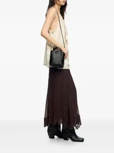 Сумка-тоут из кожи Bimba y Lola, черный