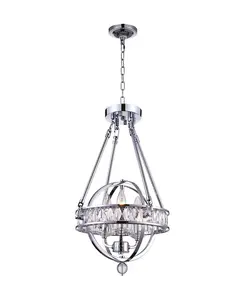 Люстра Арканзас на 3 лампы Cwi Lighting, chrome