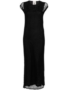 Платье ажурной вязки Semicouture, черный
