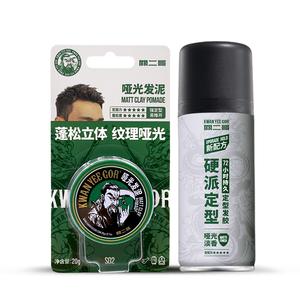 Матовый грязево-цитрусовый ароматизированный воск для укладки мужских волос, освежающий, стойкий KWAN YEE GOR