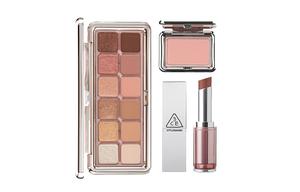 Набор макияжа NewTake Soft Matte Tube с легко растушевывающимися тенями для век, помадой и румянами 3CE