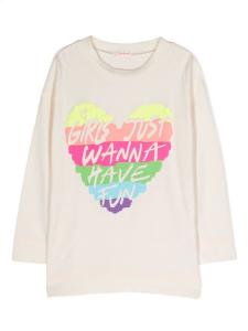 Футболка с графичным принтом Billieblush, бежевый