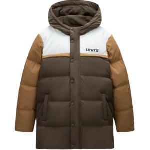 Куртка пуховая levi's fw24 размер s цвет coffee детская Levis, коричневый