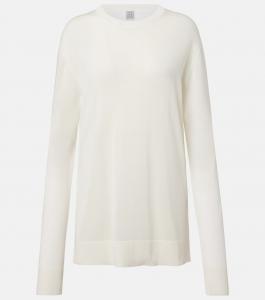 Оверсайз свитер Toteme, белый