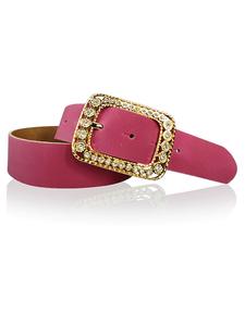 Ремень FRONHOFER Damengürtel goldene Strassschnalle, розовый