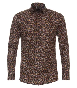 Деловая рубашка VENTI "Деловая рубашка VENTI принт", оранжевый