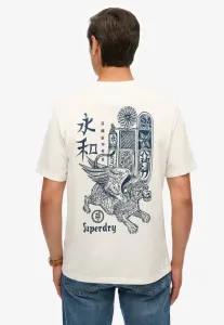 Футболка с повествовательным принтом токио Superdry & Co, Bone White