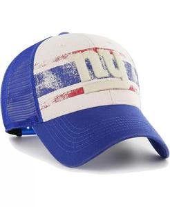 Мужская кремовая регулируемая кепка New York Giants Breakout MVP Trucker с эффектом потертости '47 Brand, слоновая кость/кремовый