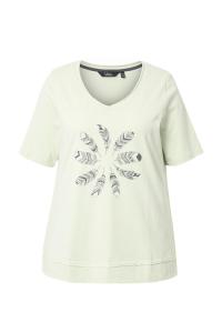 Рубашка Ulla Popken, светло-зеленый