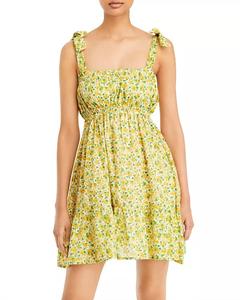 Мини-платье Elwood с розмариновым цветочным принтом FAITHFULL THE BRAND, цвет rosemary floral print