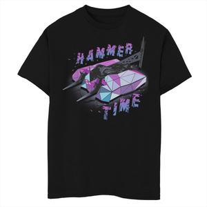 Футболка BattleBots Hammer Time для мальчиков 8–20 лет с портретом фиолетового оттенка Licensed Character