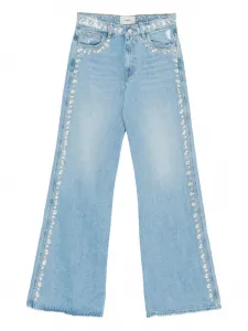 Джинсы с заклепками и украшениями COPERNI, синий