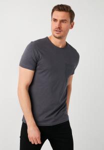 Базовая футболка Crew Neck Pocket Buratti, темно-серый
