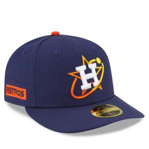 Мужская приталенная шляпа New Era Navy Houston Astros 2022 City Connect Low Profile 59FIFTY