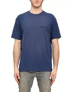 Футболка с фактурным графическим логотипом Purple Brand, синий
