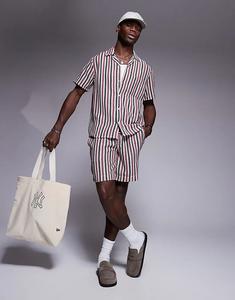 Полосатая трикотажная пляжная рубашка South Beach в нескольких цветах