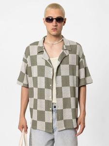 Клетчатая рубашка VAMOS CLO Comfort fit Button Up Shirt Santa Rosa, хаки