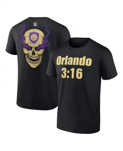 Мужская черная футболка WWE x Orlando City SC 3:16 Fanatics