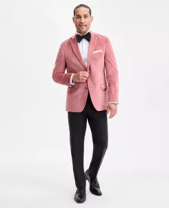 Мужской приталенный пиджак Slim-Fit из вельвета Bar Iii, розовый
