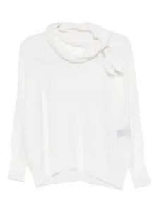 Блузка с завязкой на шее D.Exterior, белый