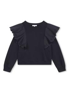 Chloé Kids толстовка с оборками, синий