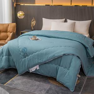 Fuanna Одеяло двухслойное на молнии 150х200 см (4+3 кг), наполнитель из соевого волокна, цвет Bentley Green