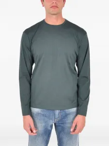 Футболка с длинным рукавом Low Brand, зеленый